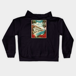 Skyros Greece Tourism Vintage Travel Poster Kids Hoodie